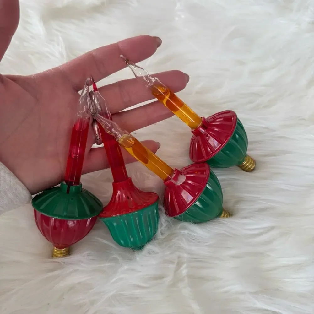 Vintage | True VTG Christmas Light Bubble Replacement Bulb Holiday Red Yellow